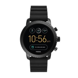 Watch Fossil Gen 4Q explorist HR silicone black - FTW4018