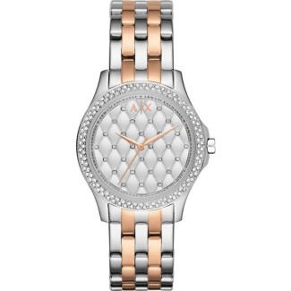Damen Armani Exchange Lady Hampton zweifarbige Uhr