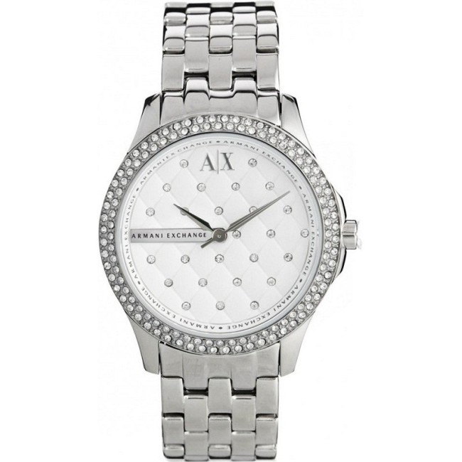 Armani Exchange Lady Hampton Silber Damenuhr
